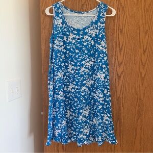 Nightgown Pajamas Blue Sleeveless Womens Size Small Floral Pajamas Draper James